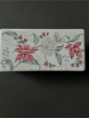Vintage Otagiri Pink Floral Napkin Holder